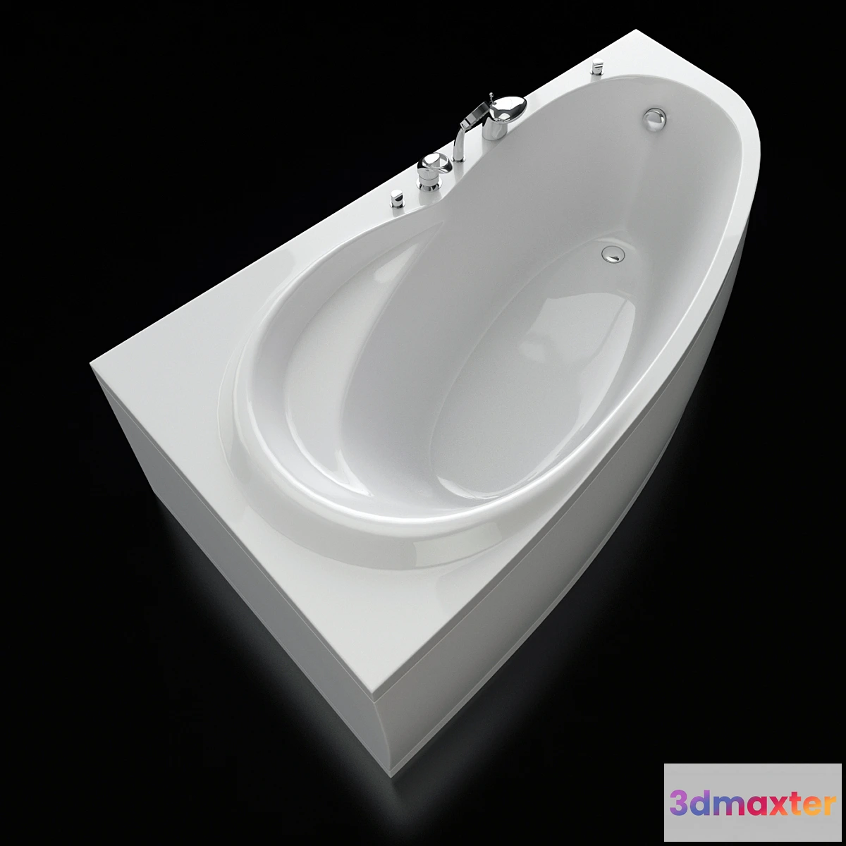 1400358 - Acrylic corner bath Alpen Naos 180 3D Max