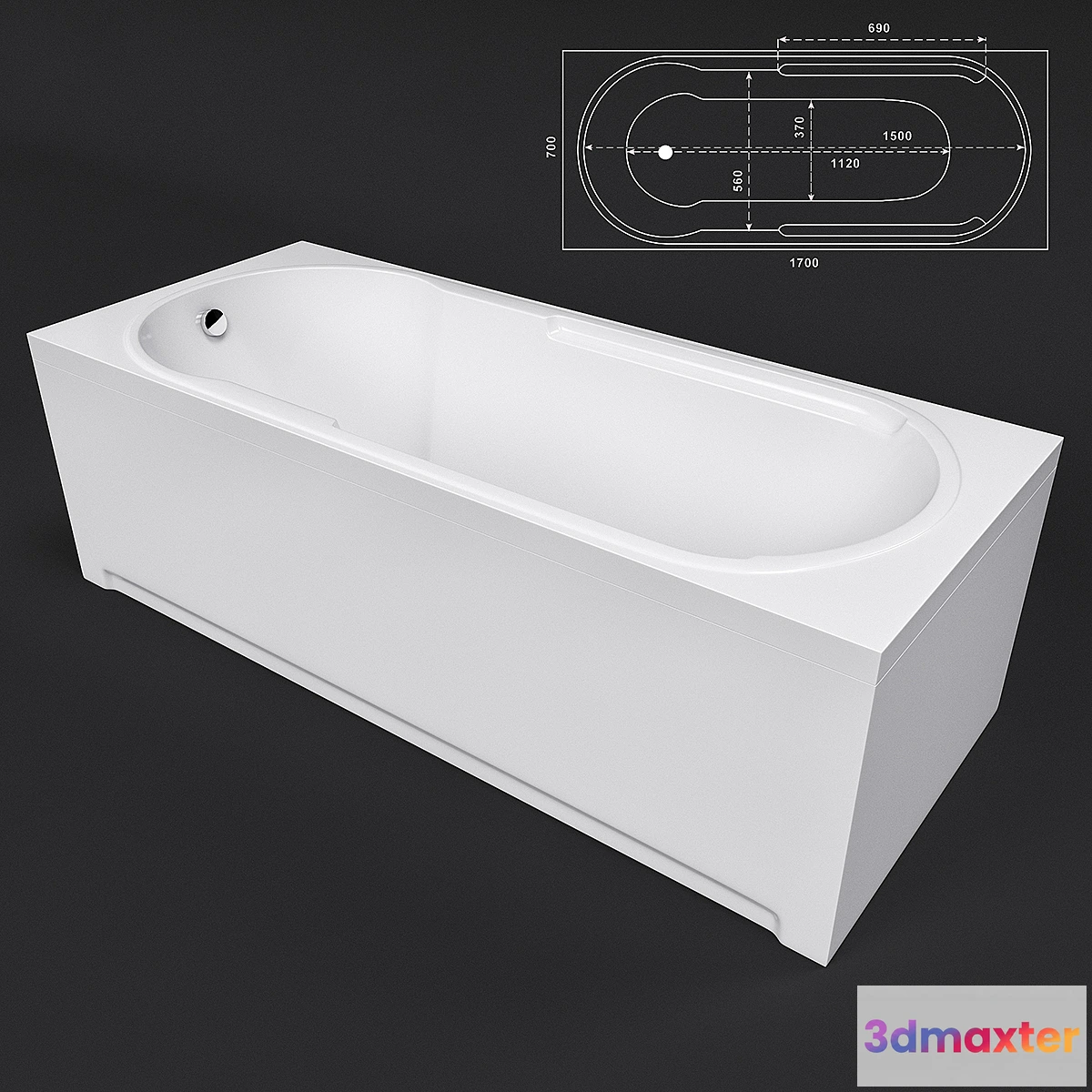 1404858 - Bath Praga 3D Max