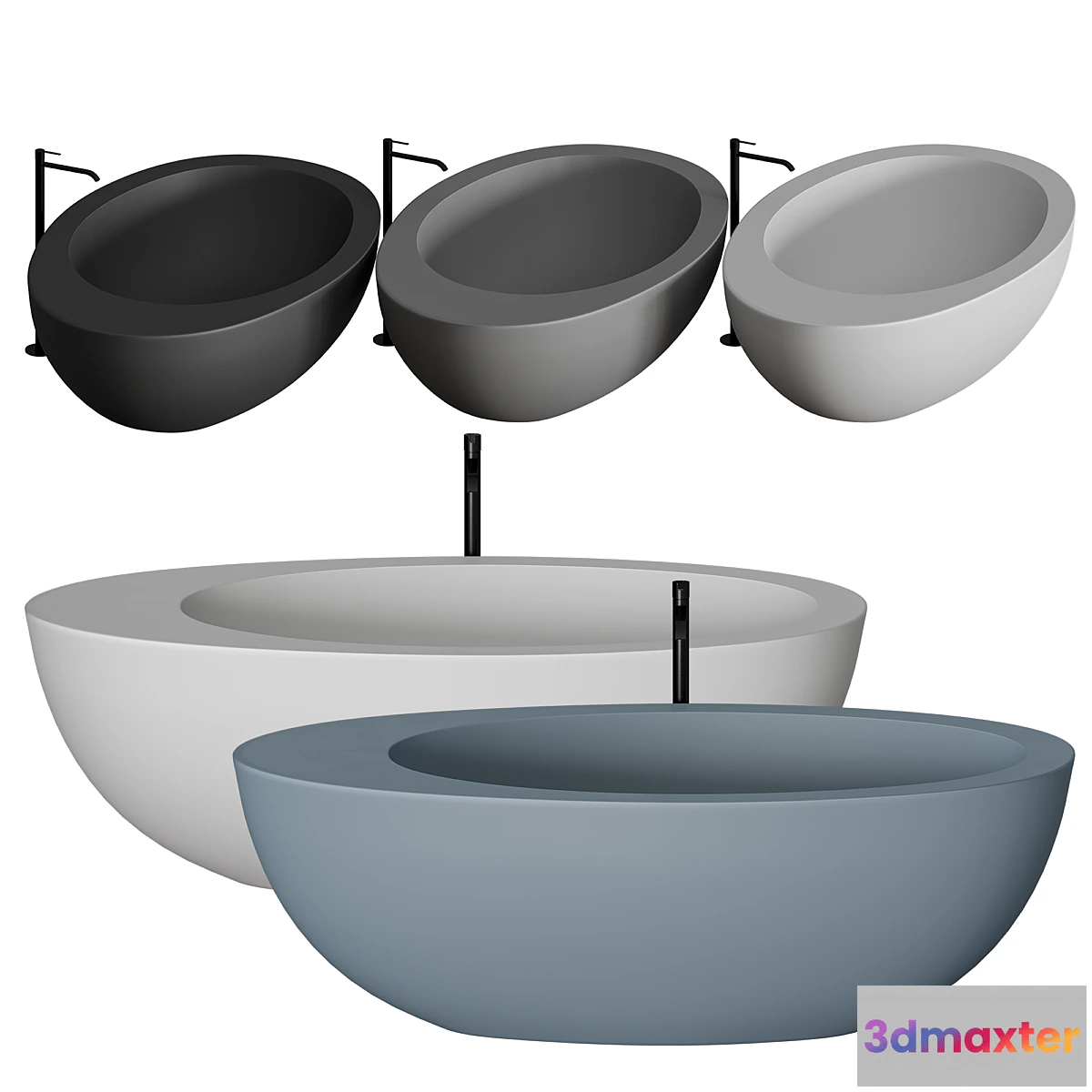 1409286 - Ceramica Cielo Le Giare Bathtub 3D Max