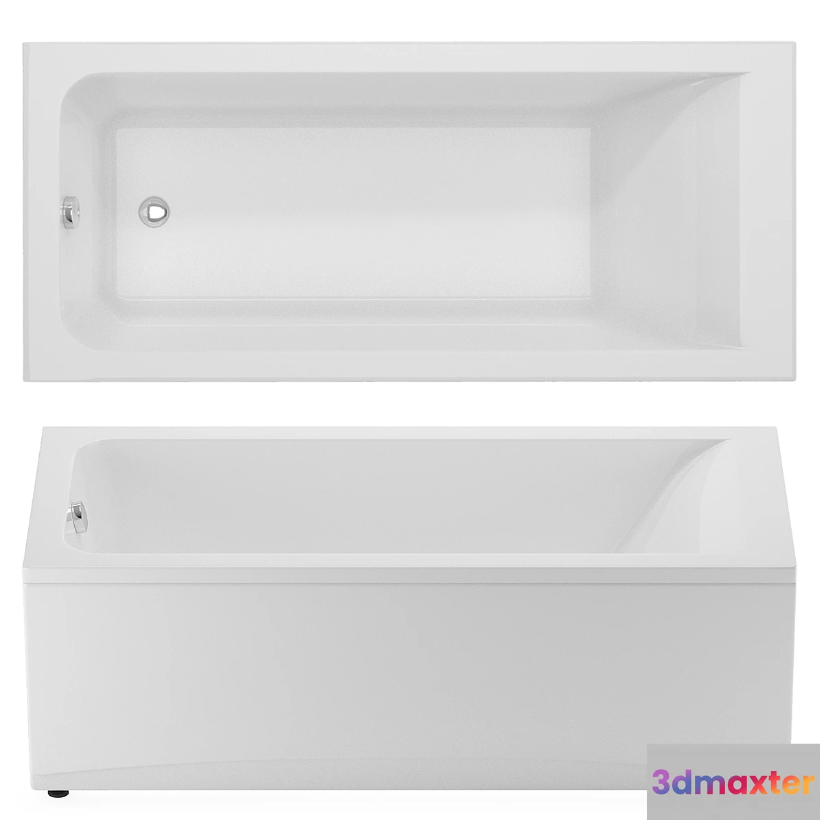 1409442 - STWORKI Stockholm acrylic bath 3D Max