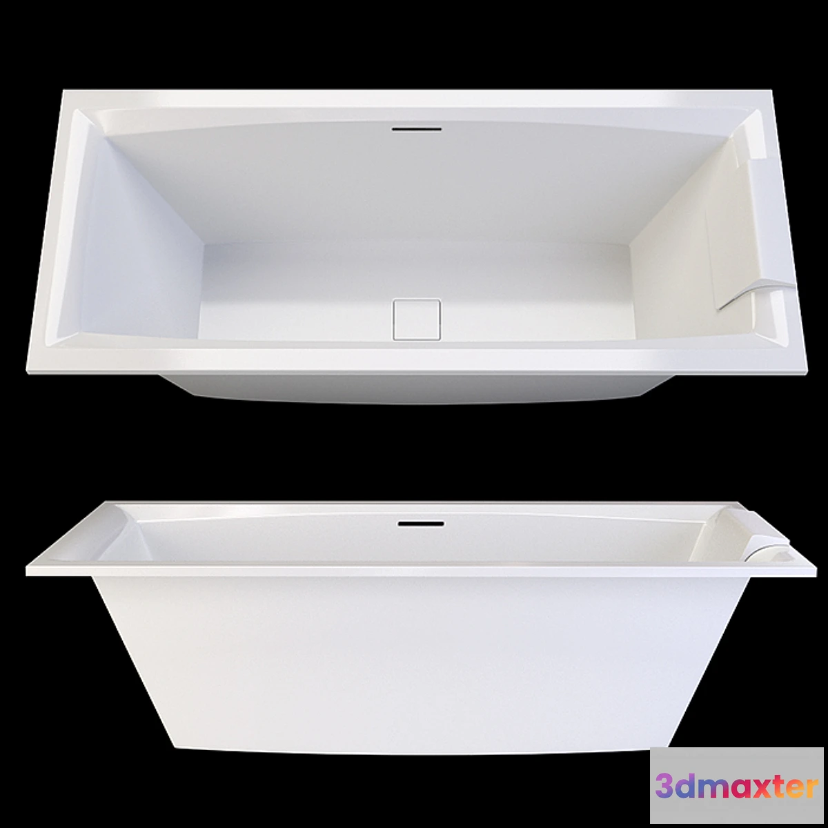 1422004 - acrylic bathtub Riho Still Square 3D Max