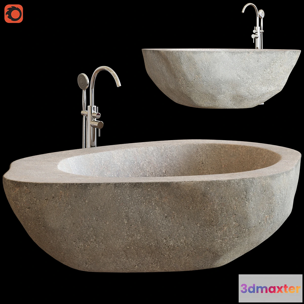 1432826 - Riverstone bath 3D Max