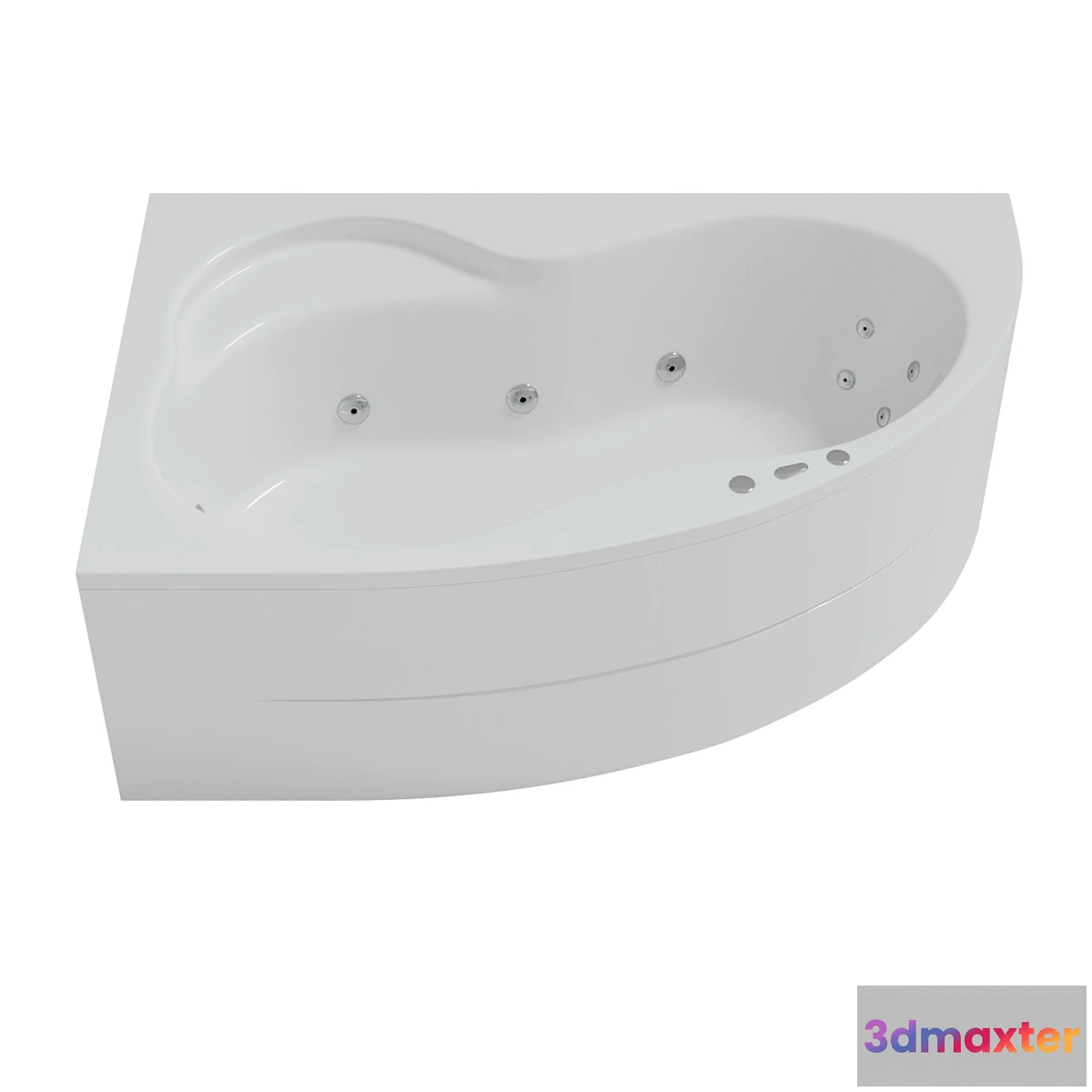1437824 - Bath hydromassage Pool Spa Mistral 170×105 left 3D Max