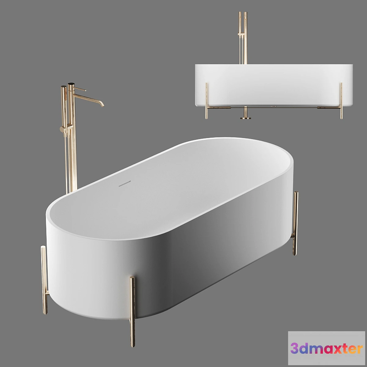 1445004 - ex.t stand bathtub 3D Max