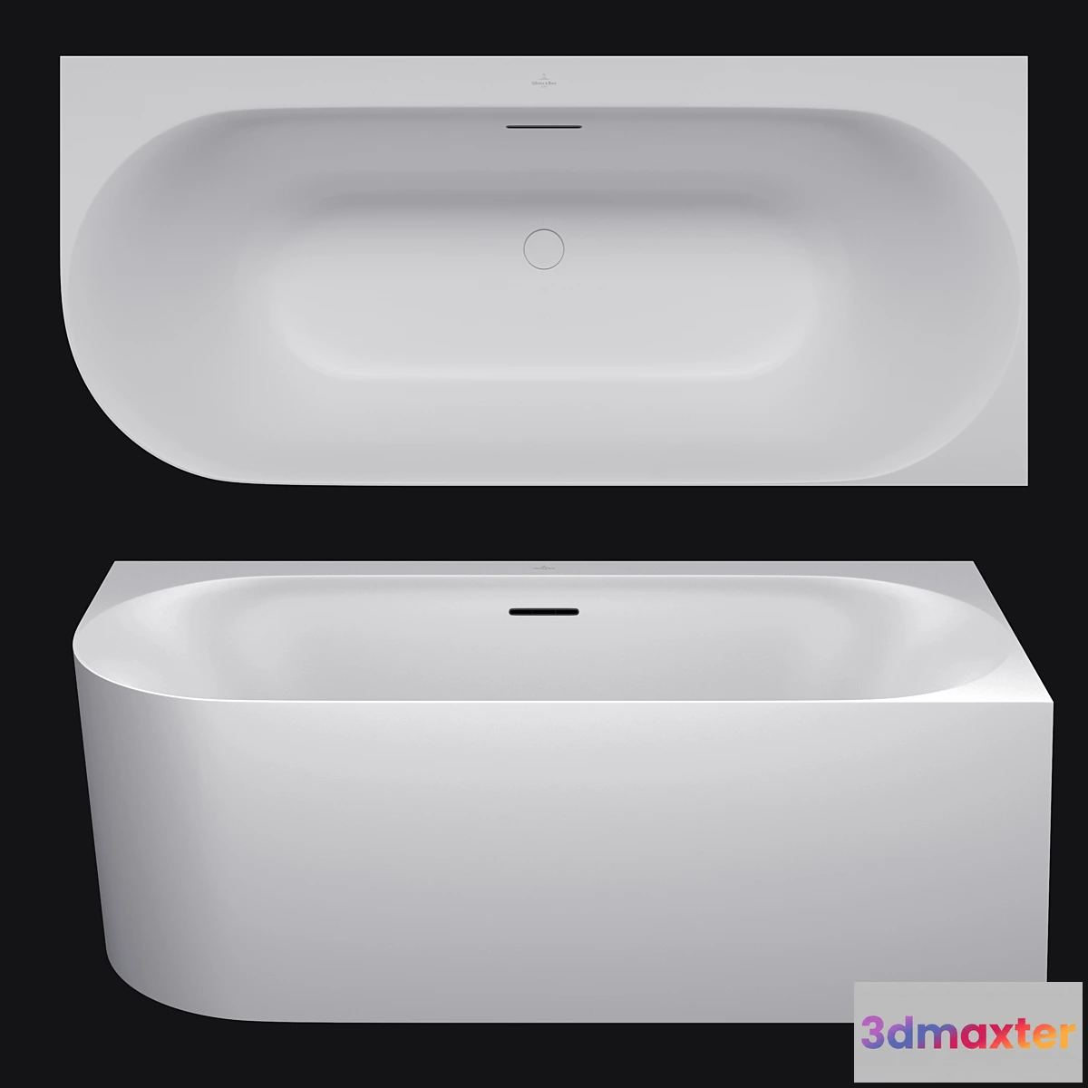 1446546 - Bathtub Villeroy & Boch Loop & Friends Oval Duo_corner 3D Max