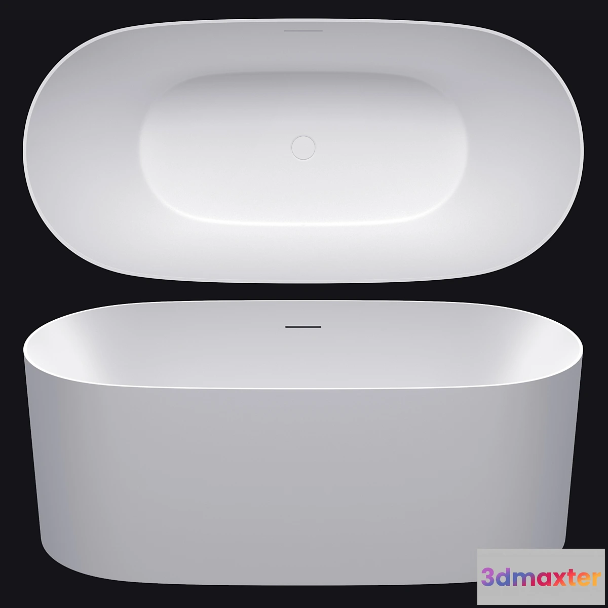 1453456 - ABBER AB9368 - 1.7 _ freestanding bathtub 3D Max