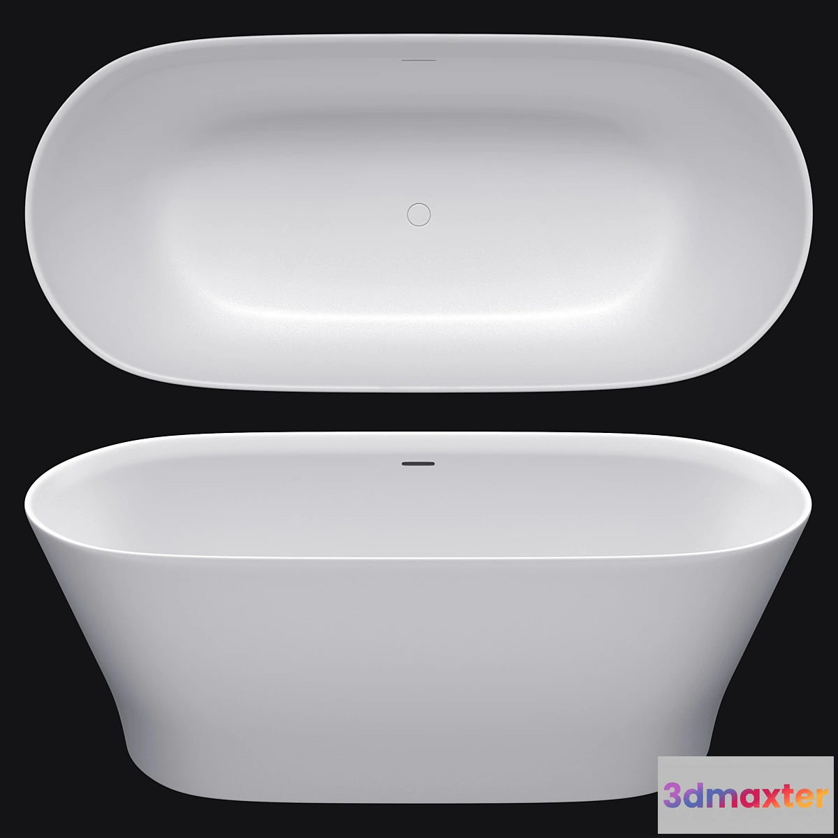 1456406 - Porcelanosa SLIM _ freestanding bathtub 3D Max