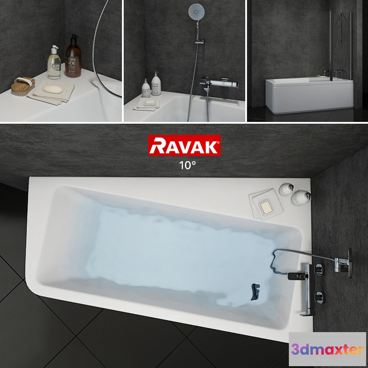 1464670 - Bath Ravak 10 ° 3D Max