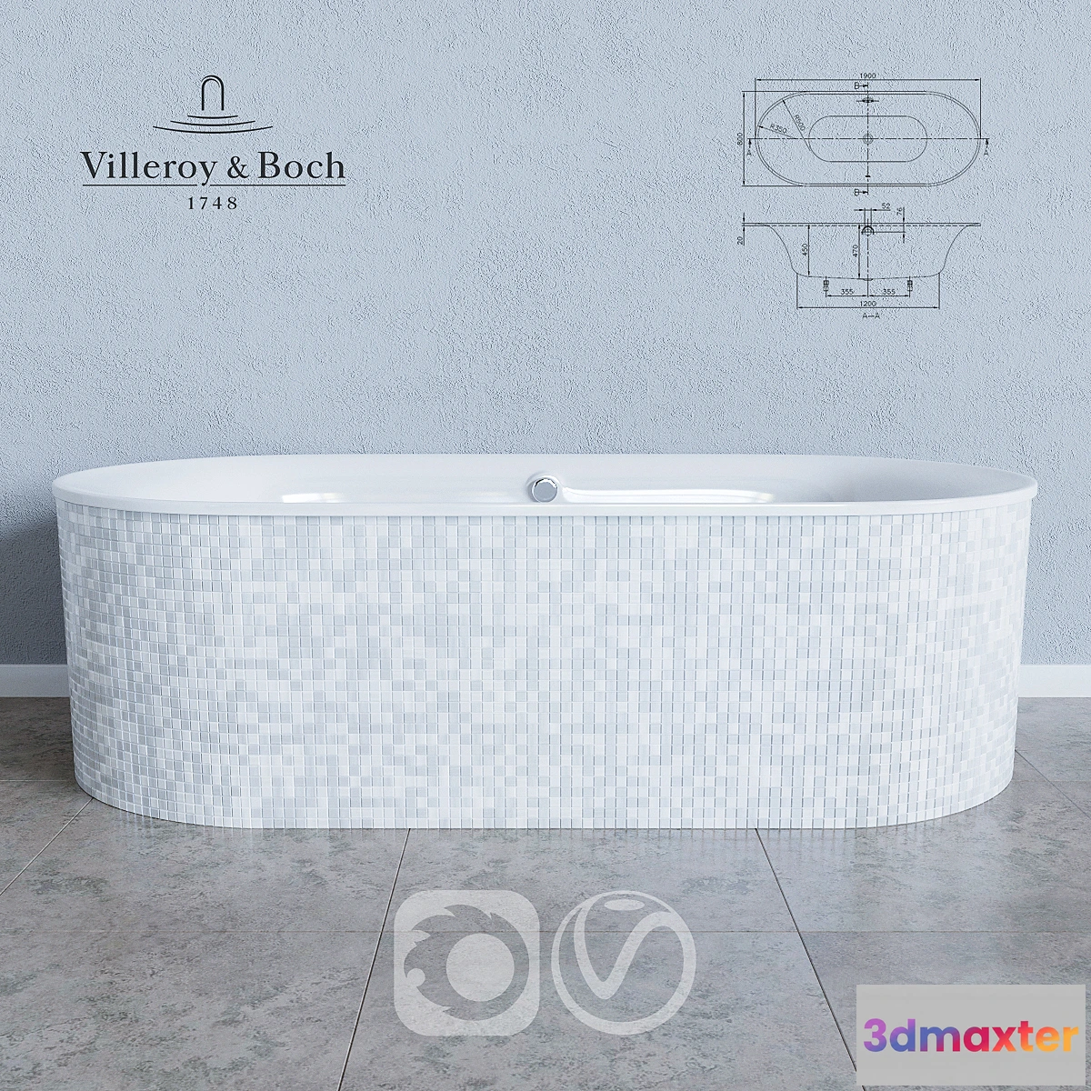 1476040 - VILLEROY & BOCH CETUS BQ190CEU7V 3D Max