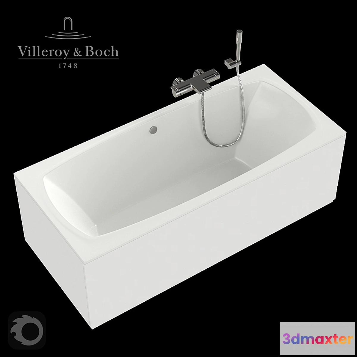 1477098 - Bath Villeroy & Boch My Art 180×80. 3D Max