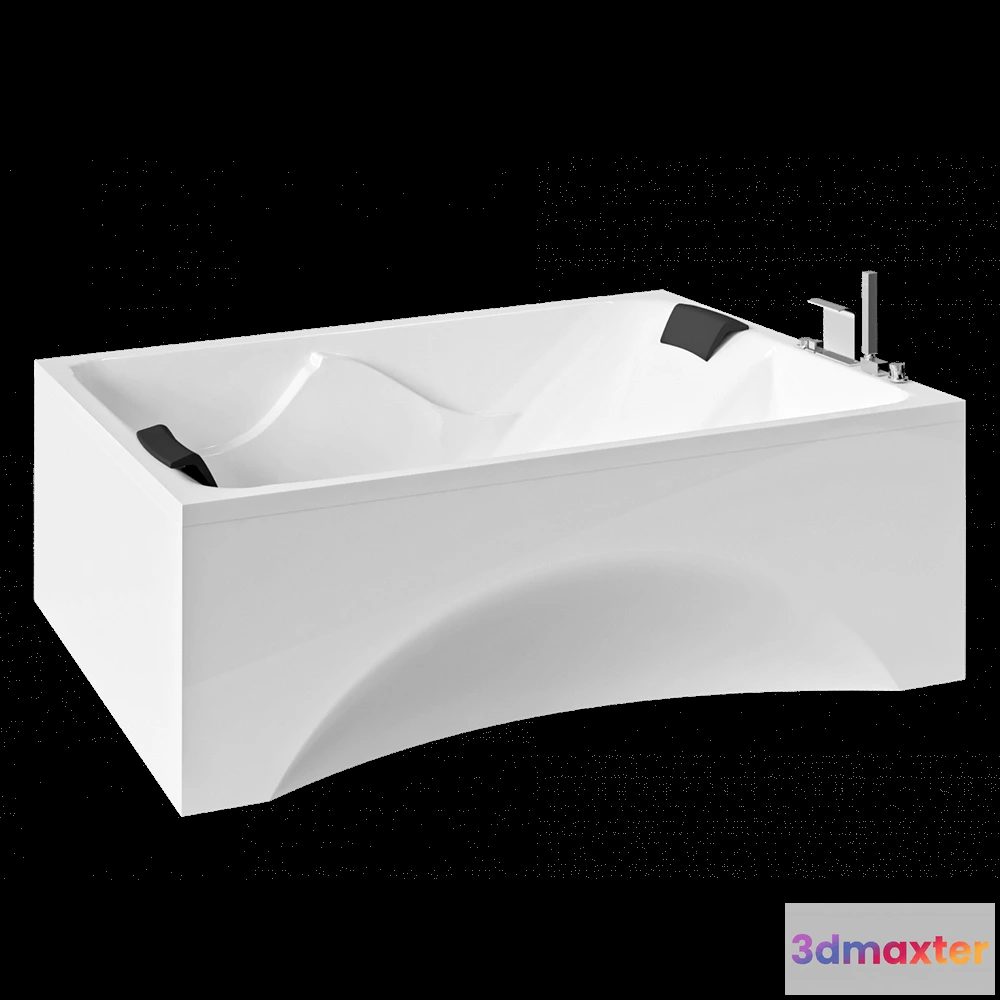 1587416 - Color-Style - Bathtub Duet NT 190×140 3D Max