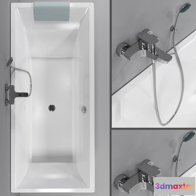 1587746 - bathroom - Bathtub Villeroy 79 3D Max