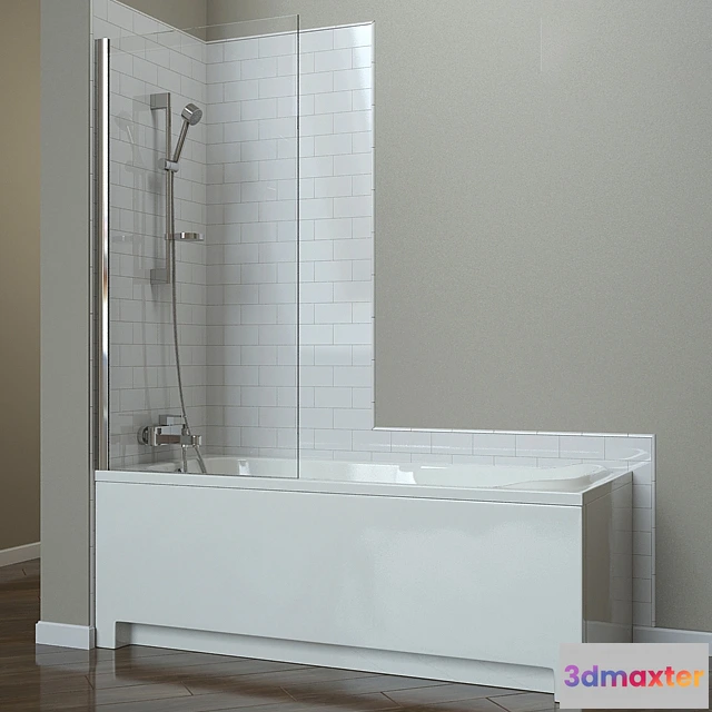 1587756 - bathroom - SENSA bathtubs with universal panels 3D Max