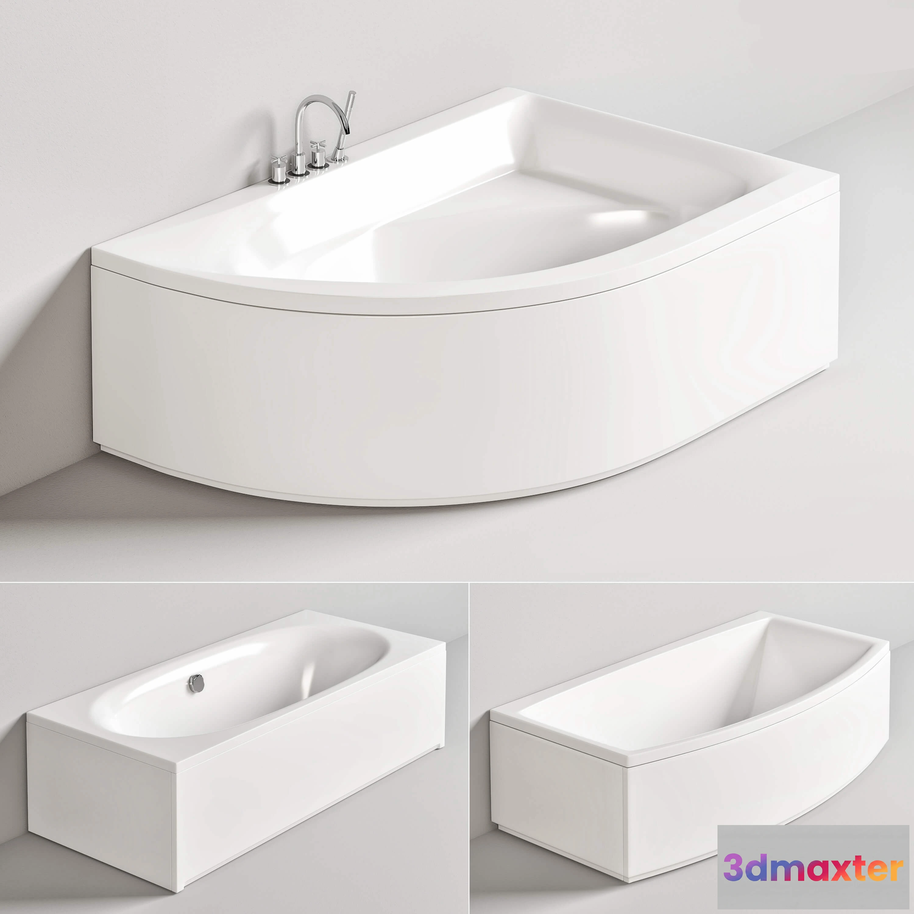 1587794 - bathroom - Radaway baths + Steinberg bath  shower mixer 3D Max