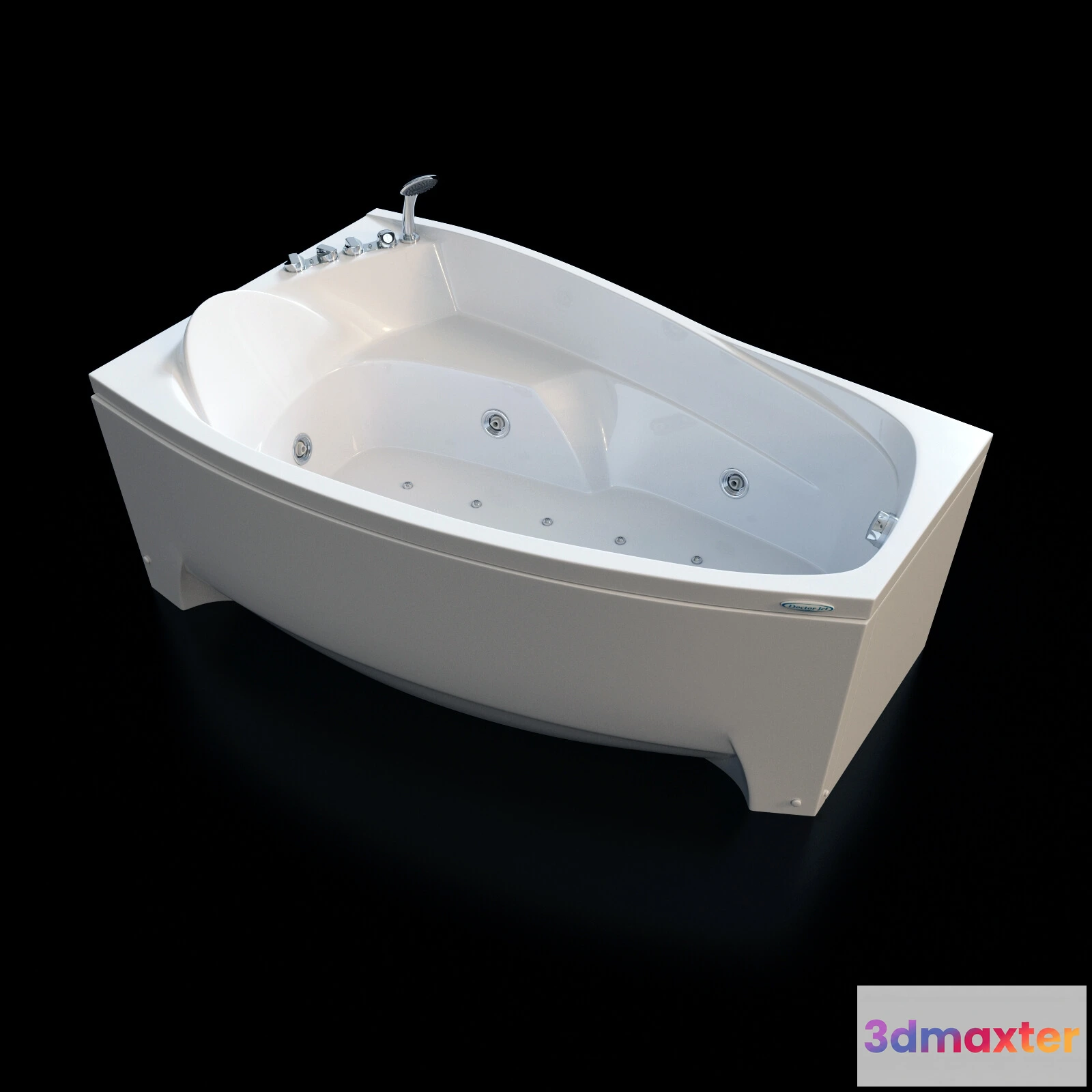 1587884 - bathroom - Acrylic hydromassage bath Doctor Jet Laluna 3D Max