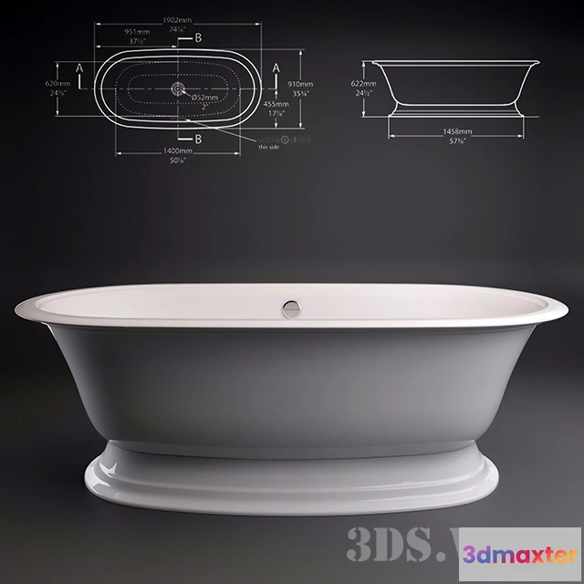 1587930 - bathroom - Elwick Bath Victoria + Albert Baths 3D Max