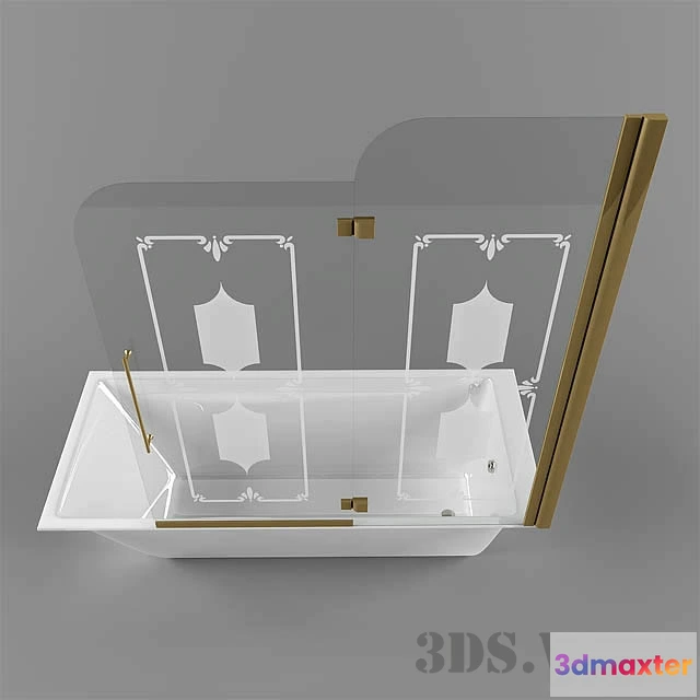 1587940 - bathroom - Glass partition Euro Legno 3D Max