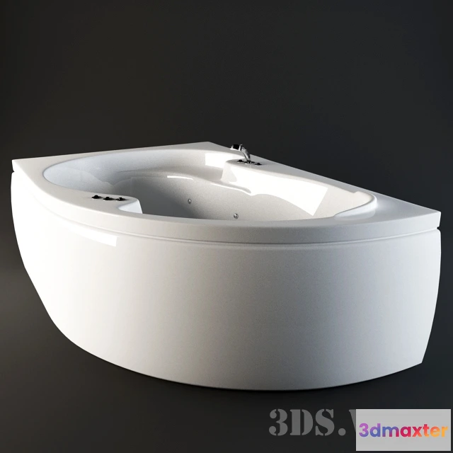 1587946 - bathroom - Glass Silvia Acrylic Bathtub 3D Max