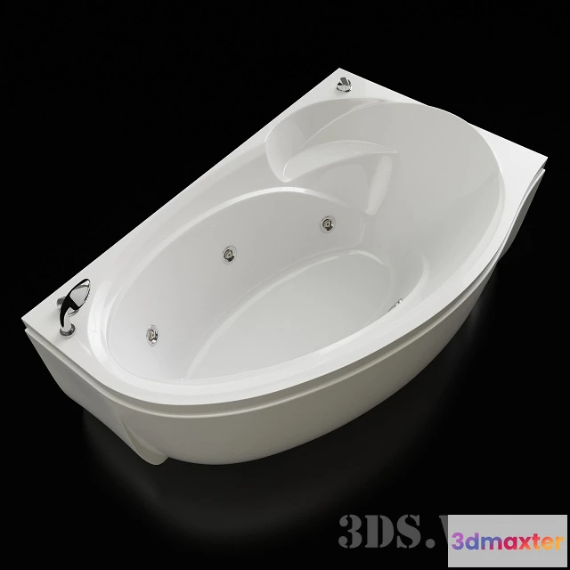 1587970 - bathroom - Vis Vitalis acrylic corner bathtub 3D Max