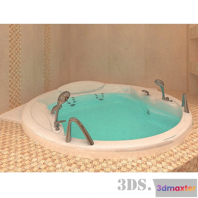 1587998 - bathroom - Round bath 3D Max