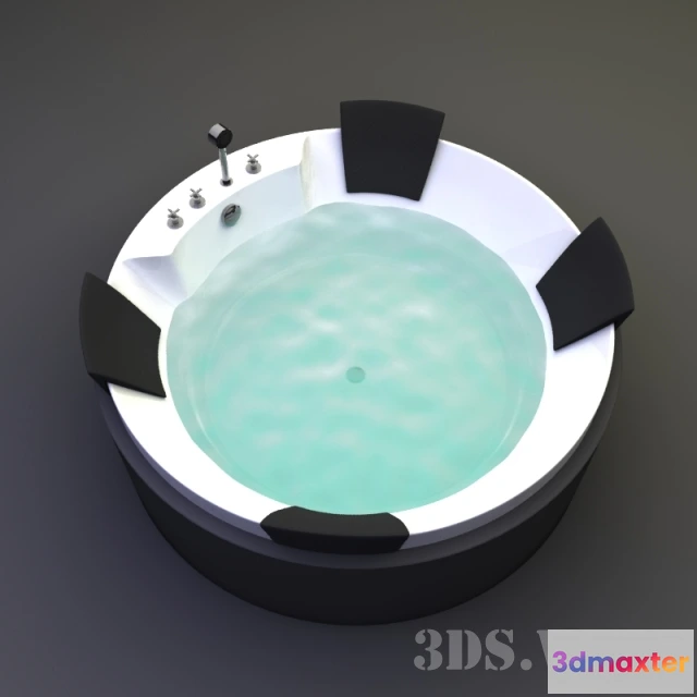 1588002 - bathroom - Round bathtub Hoesch Aviva 6620 3D Max