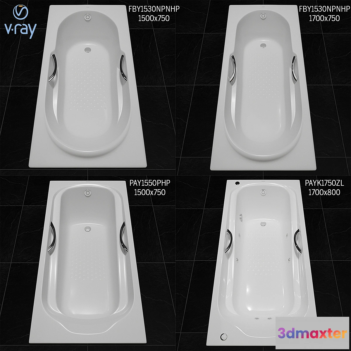 544609 - Toto Bathtub Fby1530 Npnhp Fby1720 Np Pay1550 Php Payk1750 Zlrhpe