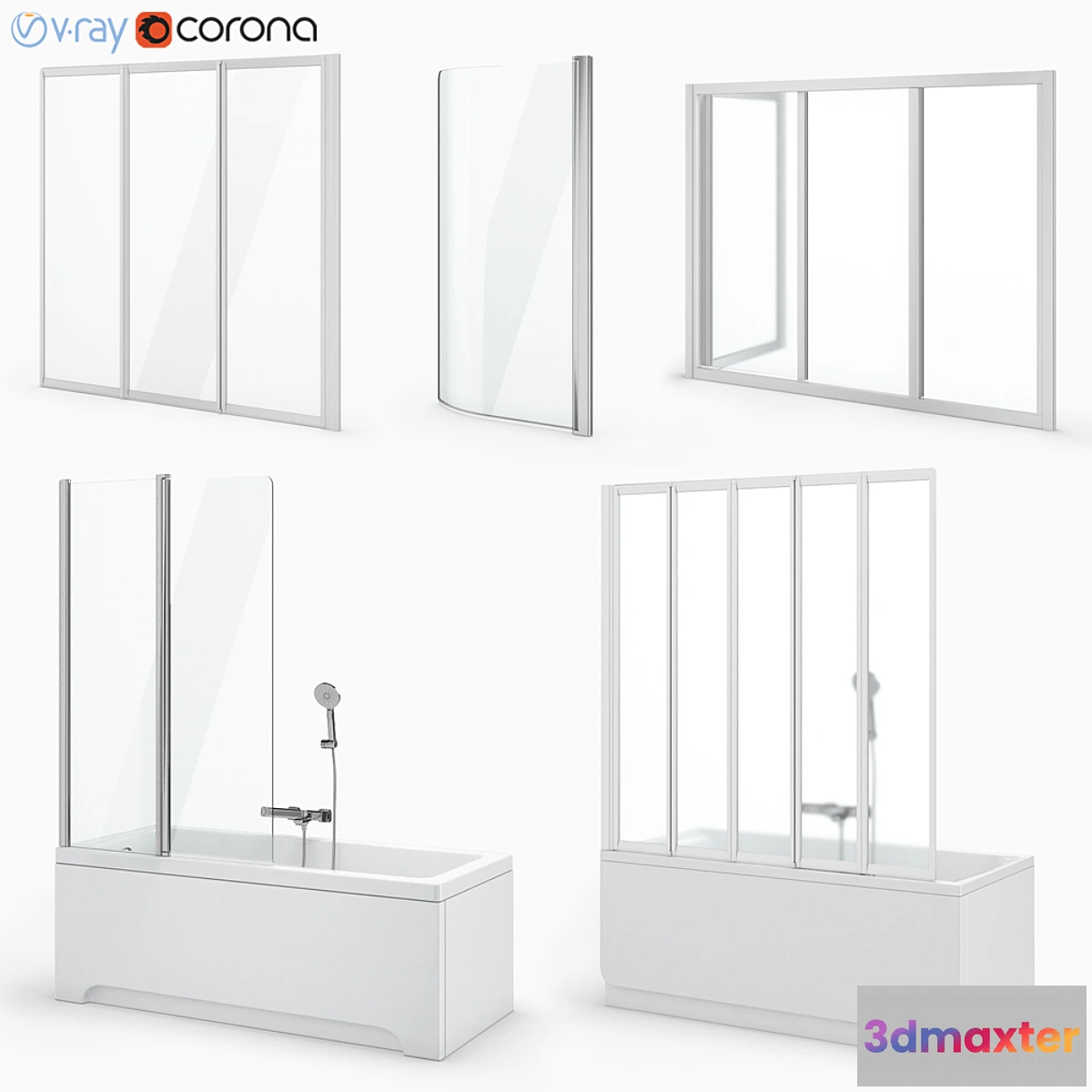 544725 - A set of curtains and baths Ravak set 19