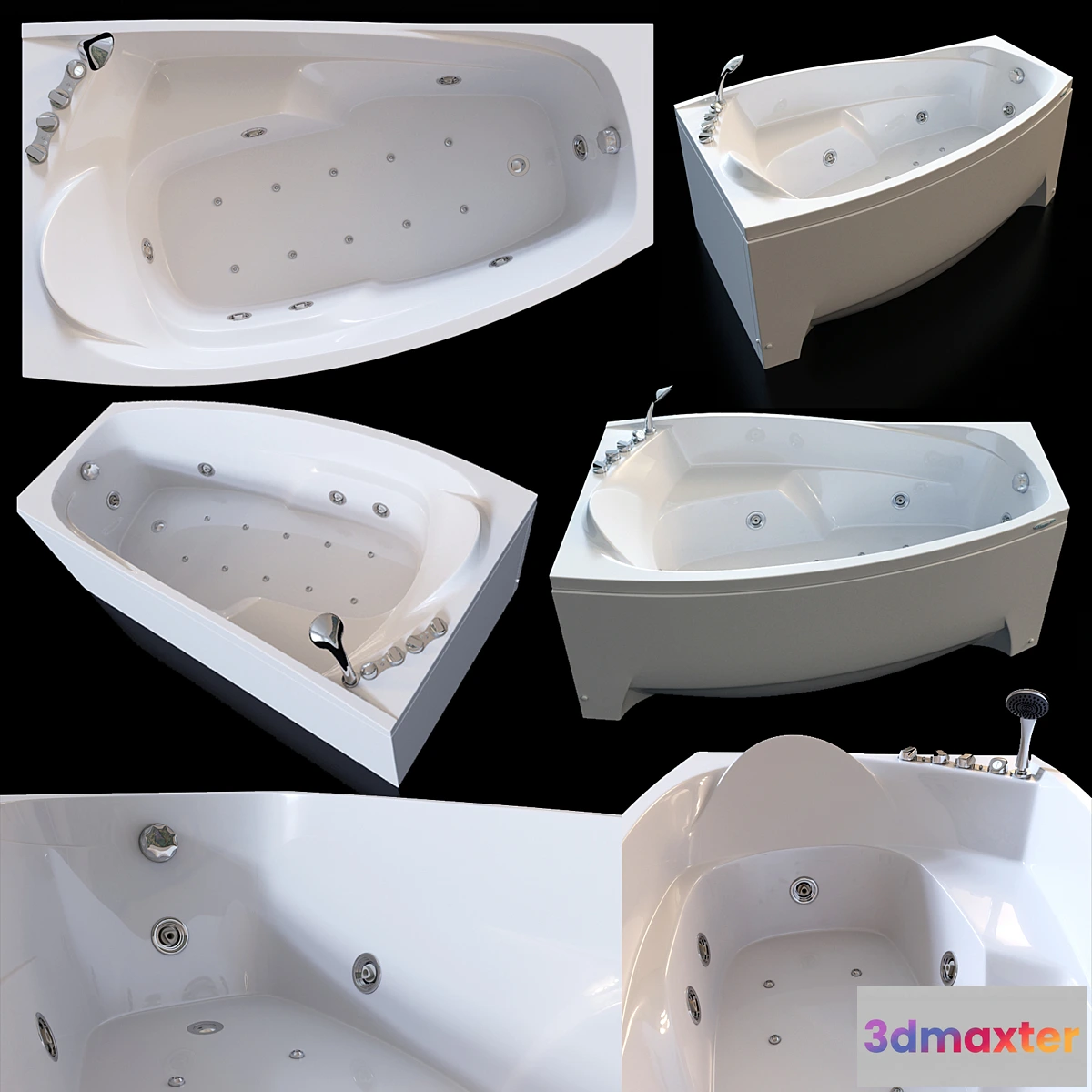 577042 - Acrylic hydromassage bath Doctor Jet Laluna