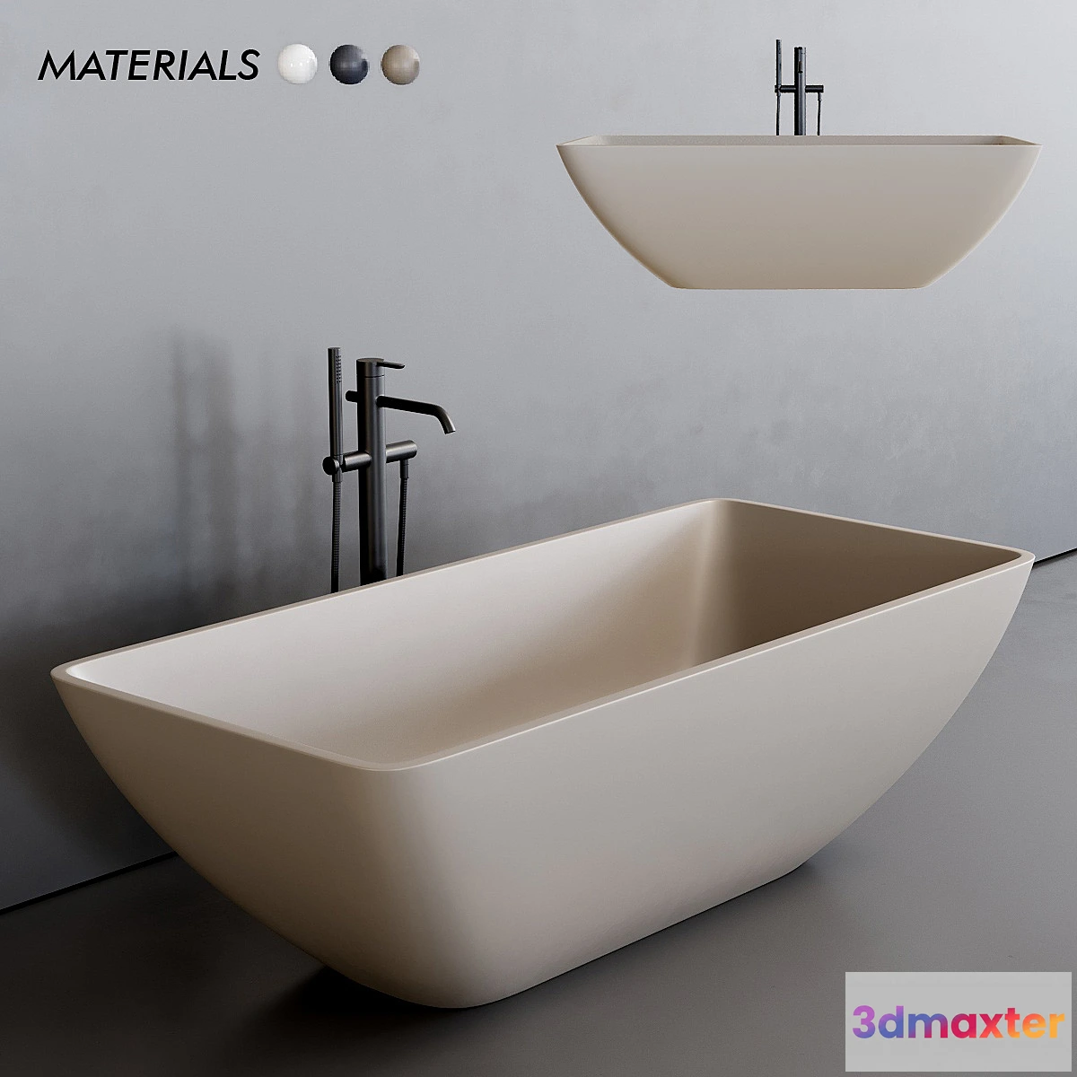 590174 - Esedra by SDR Ceramiche Quadra Bathtub