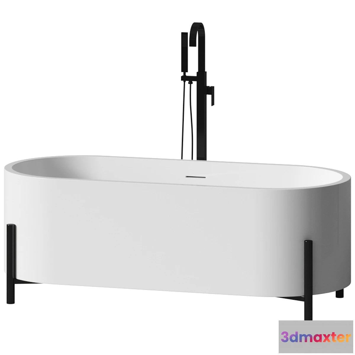 675313 - Milano Freestanding Solid Surface Bathtub by Riluxa