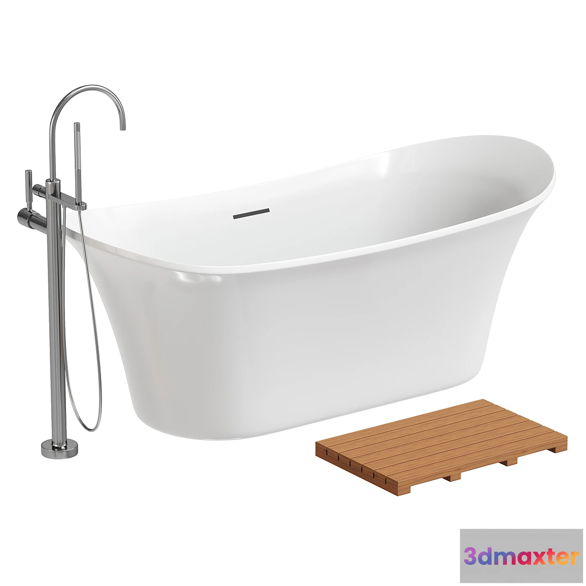 686140 - Riley Acrylic White Freestanding Bath