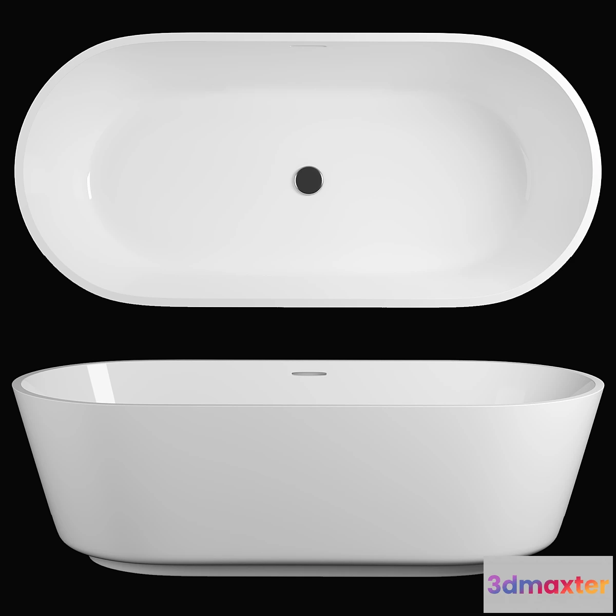 686156 - Freestyle Solid Surface Acrylic Resin Stone Freestanding Bath Tub KKR-B079