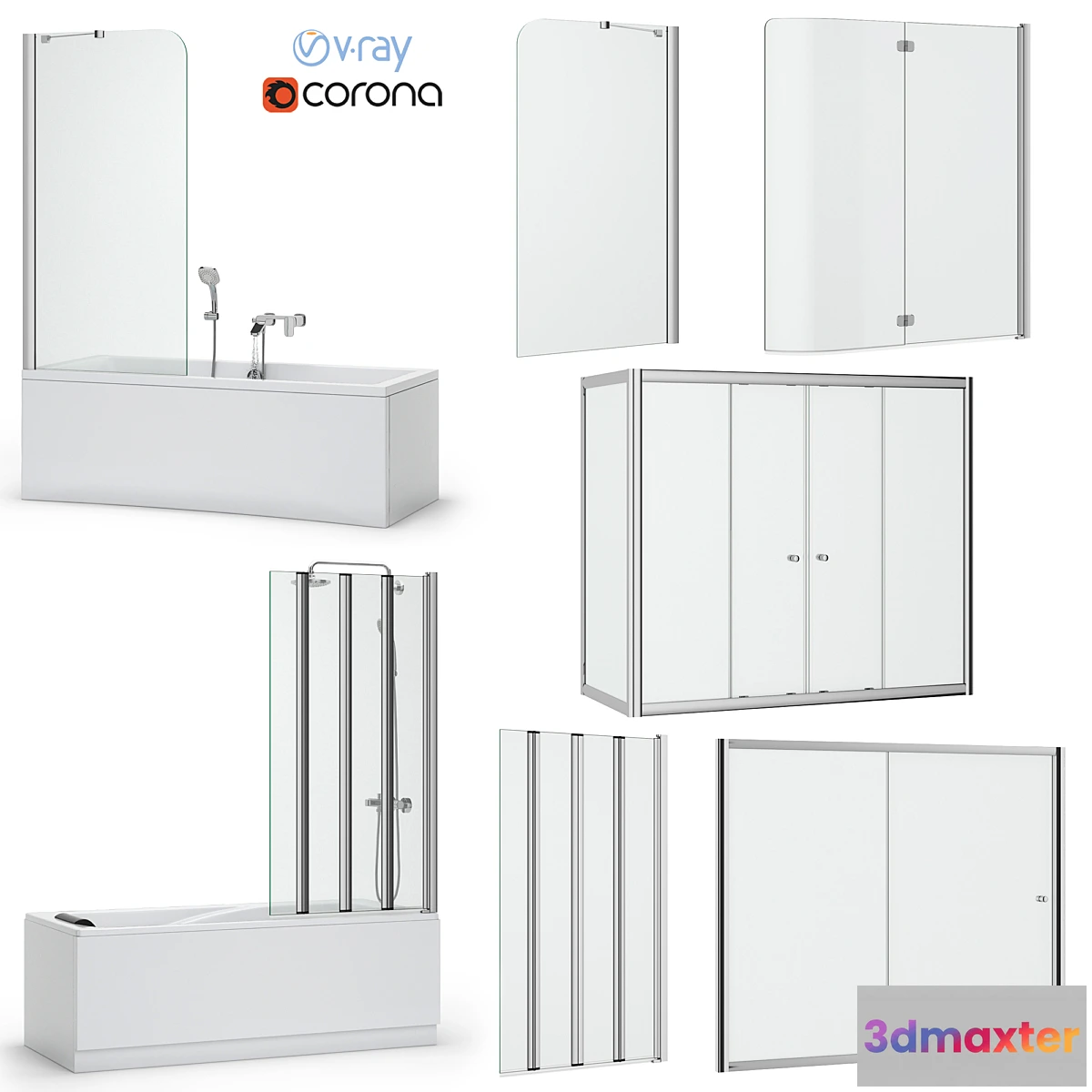 719094 - Bath screens and bathtubs Radaway and Ravak set 133 - No.2