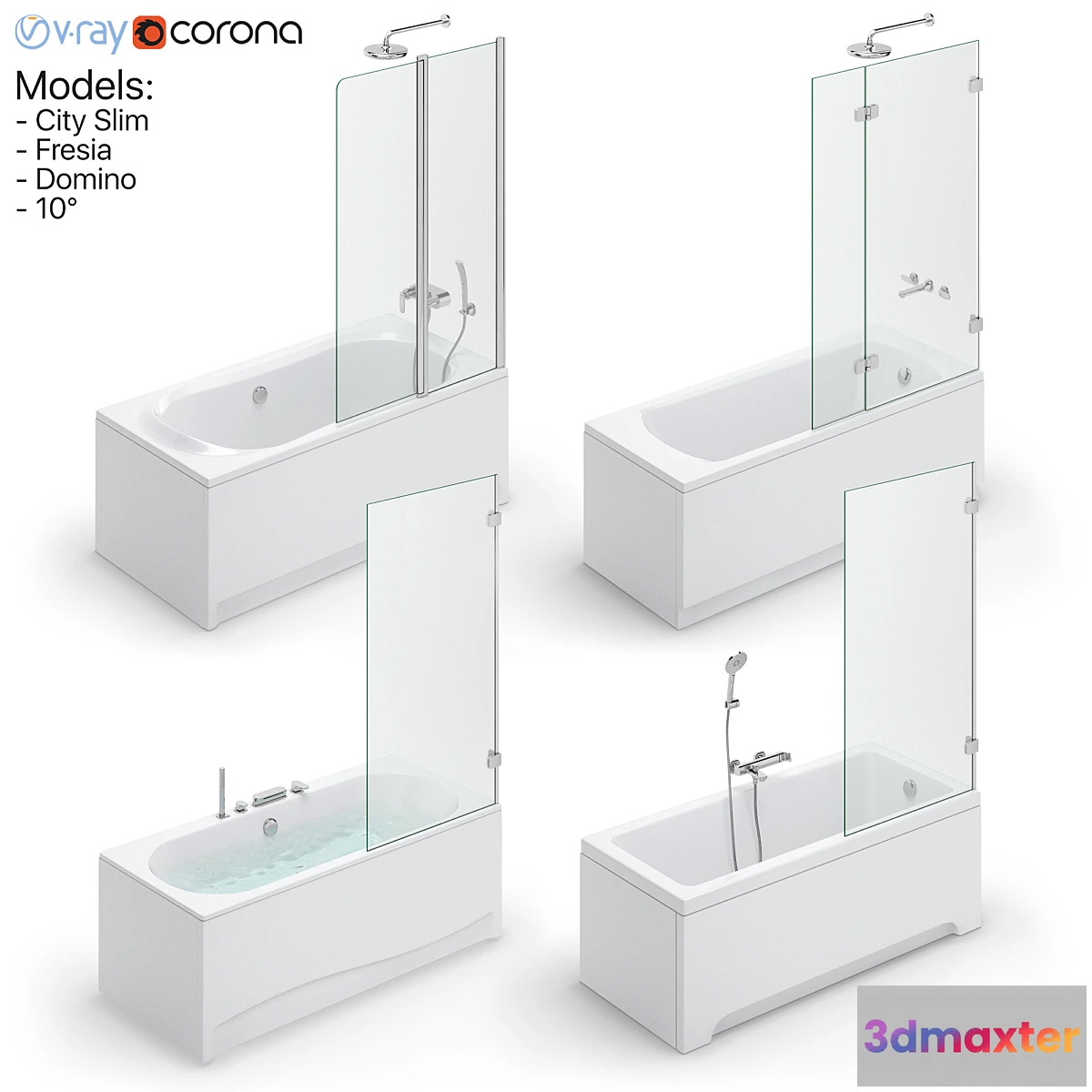 719118 - Bath set Ravak set 118 (City Slim Fresia Domino 10 °) - No.2
