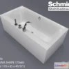 799334 - Bathtub VIVA SHAPE 170×85