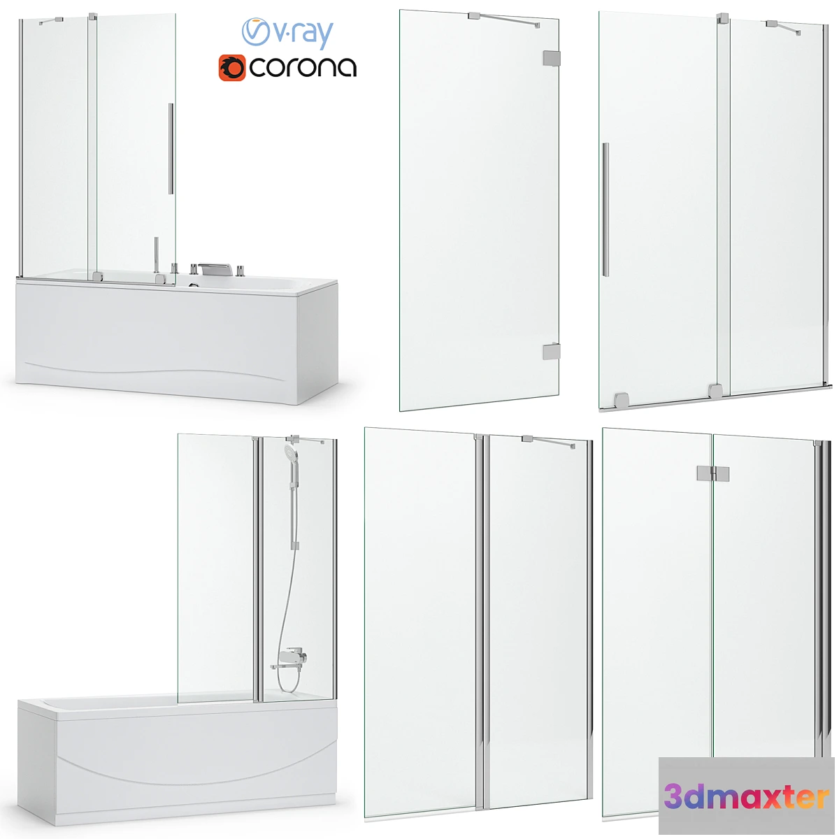 858645 - Bath screens and bathtubs Radaway and Ravak set 120 - No.4