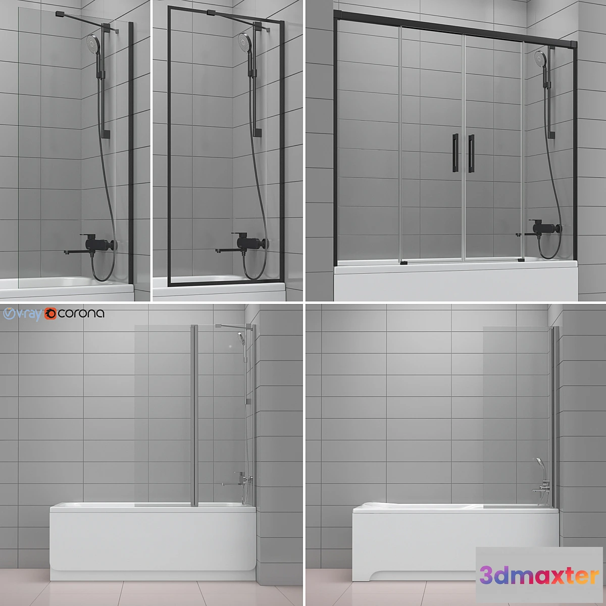 874197 - Shutters for baths and baths Ravak and Radaway set 44 - No.4