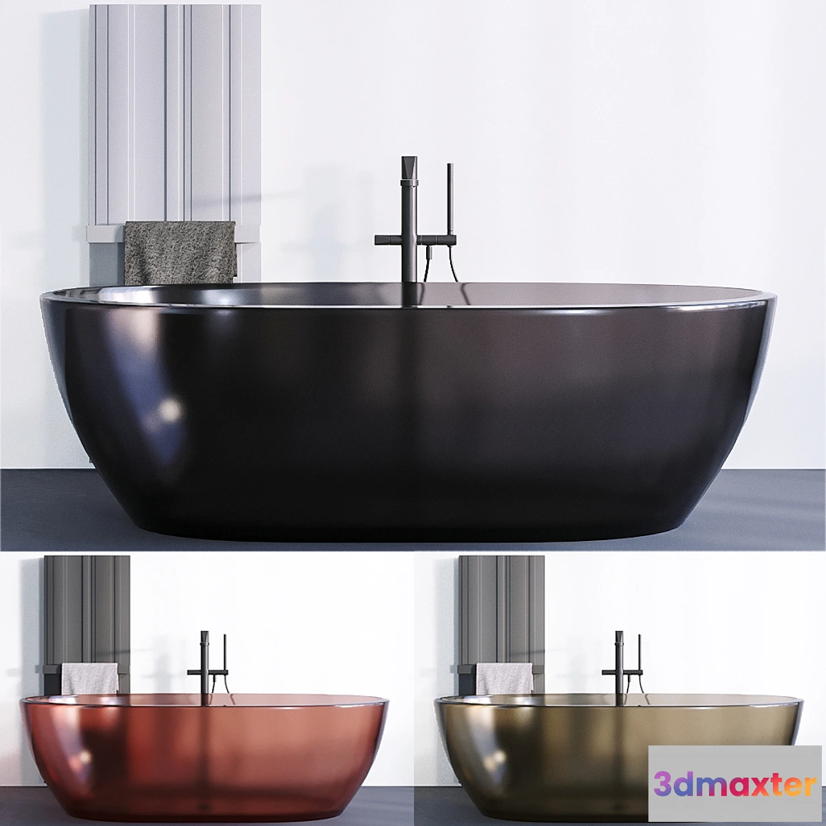 884198 - Antoniolupi bath Reflex Bit heated towel rail - No.4