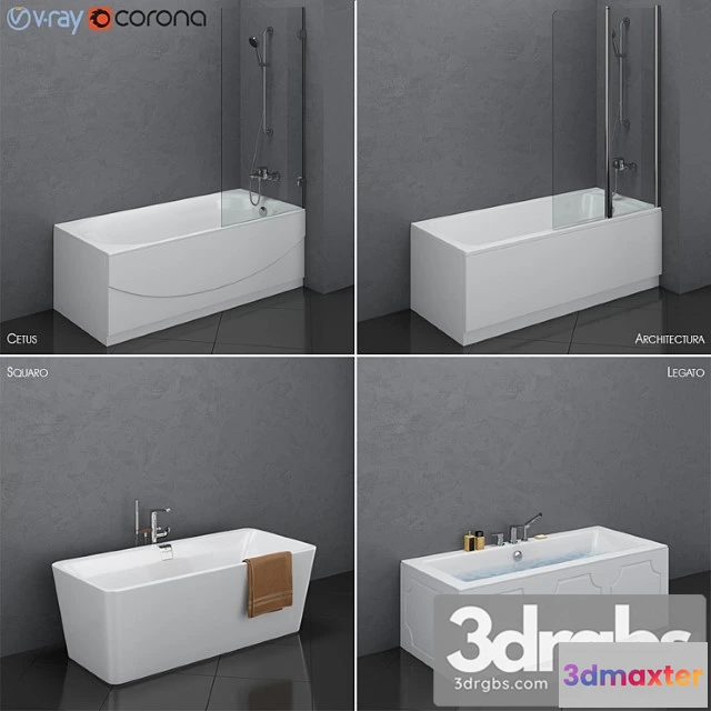 911568 - Bath Set Villeroy Boch Set 23 Architectura Cetus Legato Squaro