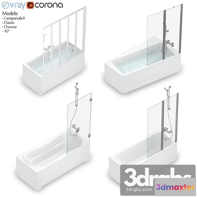 911790 - Nabor Vann Ravak Set 54 10deg Classic Chrome Campanula Ii