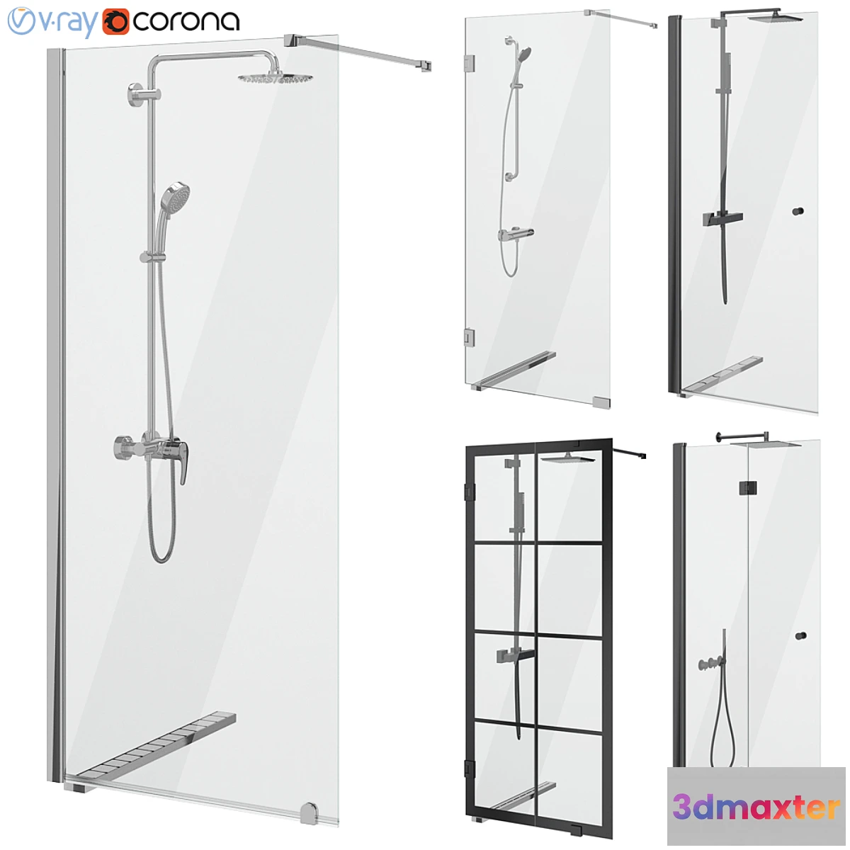 1298102 - Showers Svedbergs set 86 3D Max