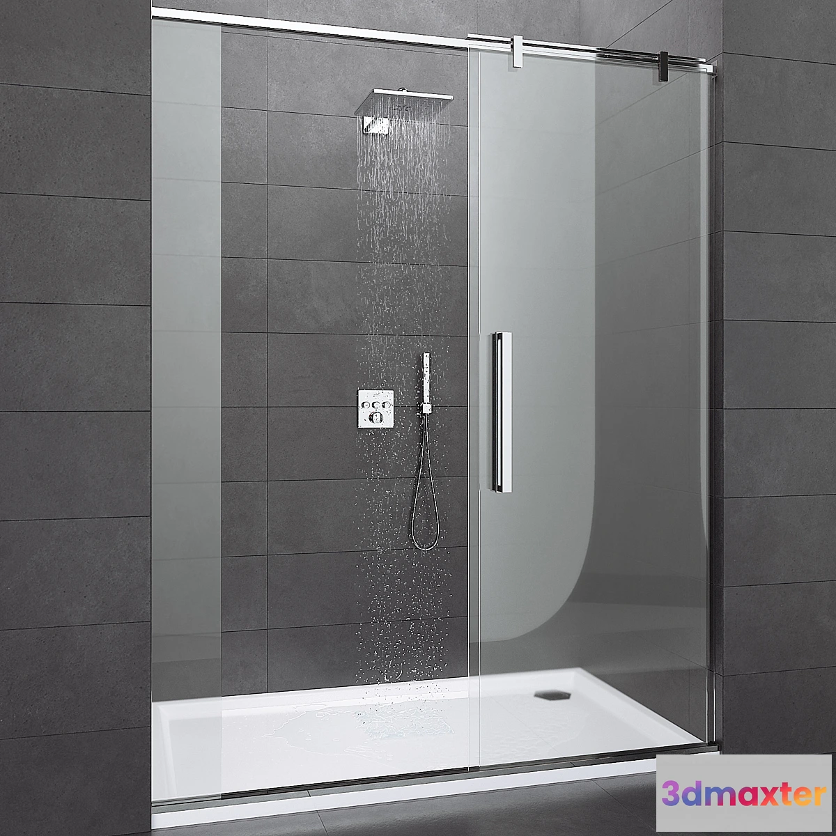 1330617 - Shower Room and Grohe Set 01 3D Max