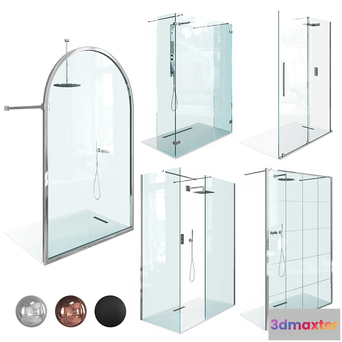 1406906 - Shower enclosures Radaway vol 06 3D Max