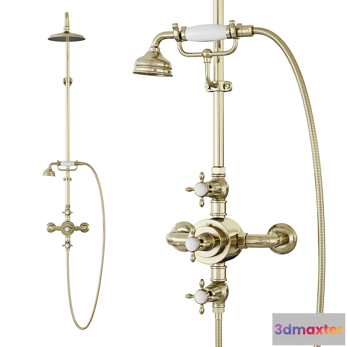 1412688 - Waterworks Easton shower set 3D Max