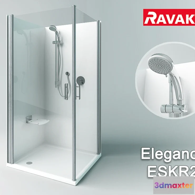 1413796 - Ravak Elegance ESKR2 3D Max