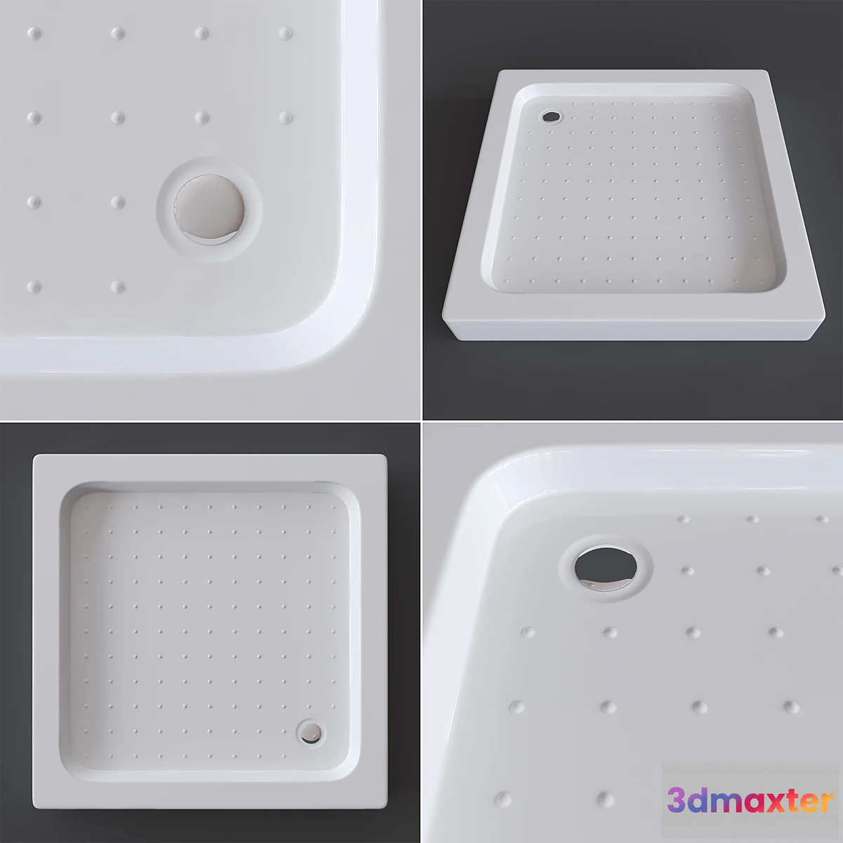 1423626 - Aquanet HX108 900×900 mm 3D Max
