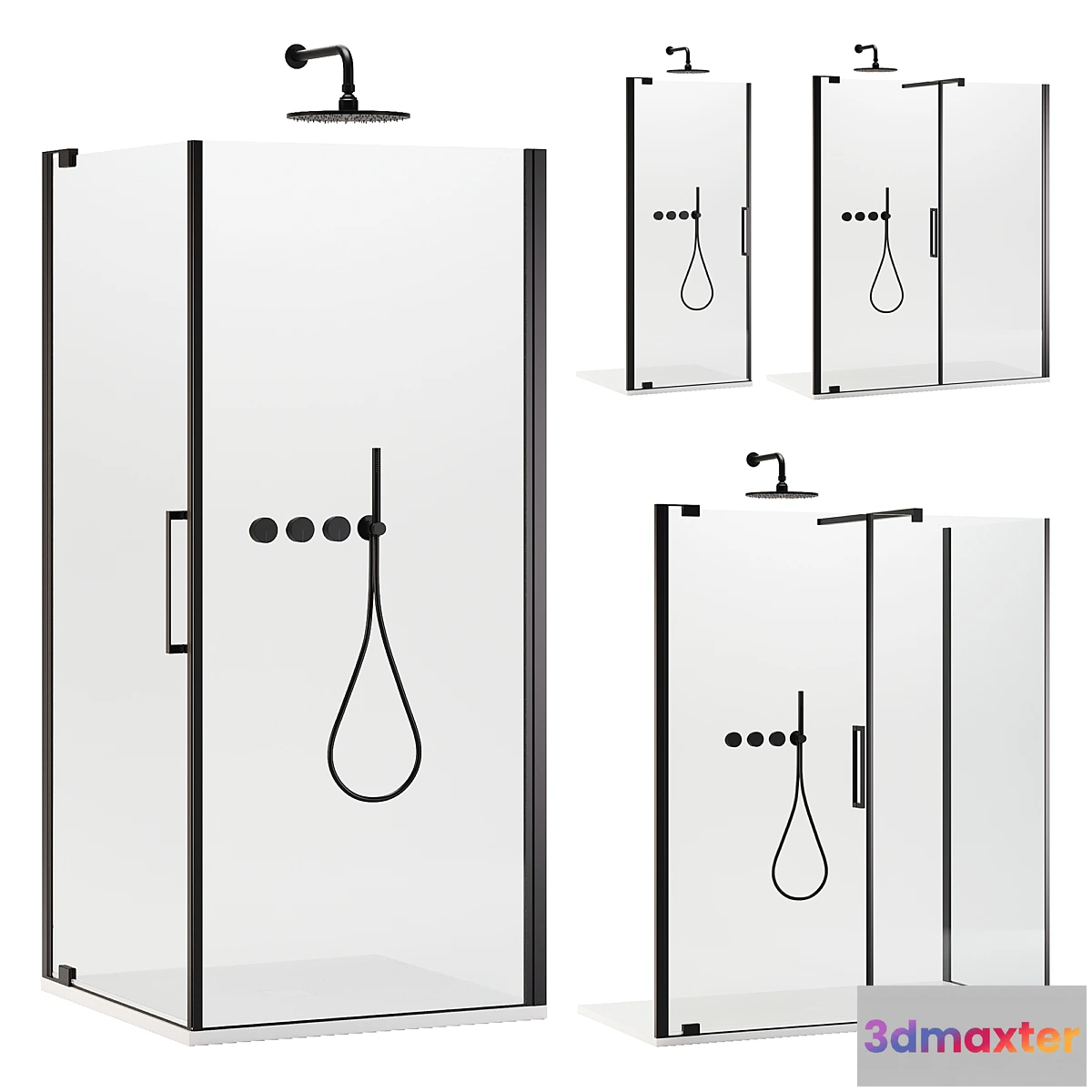 1430940 - Shower cabins Disenia Slim 3D Max