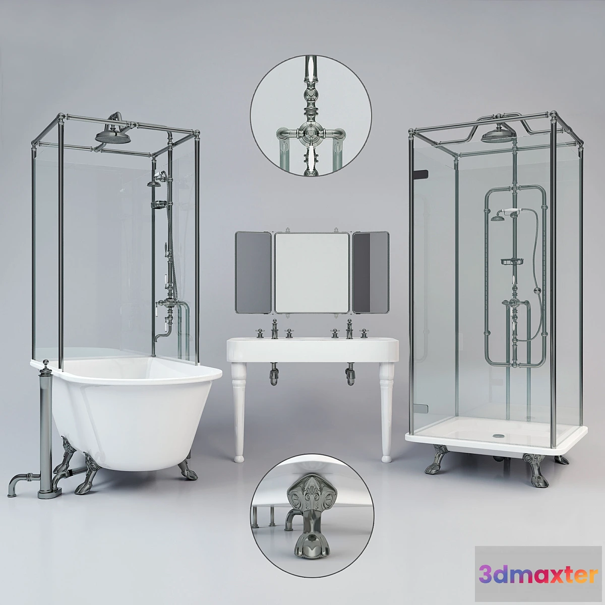 1451752 - The set of Sanitary Technique Arcade 3D Max