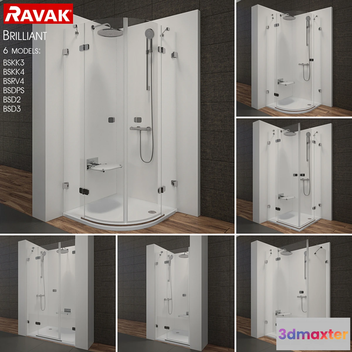 1466394 - Range of showers Ravak Brilliant 3D Max