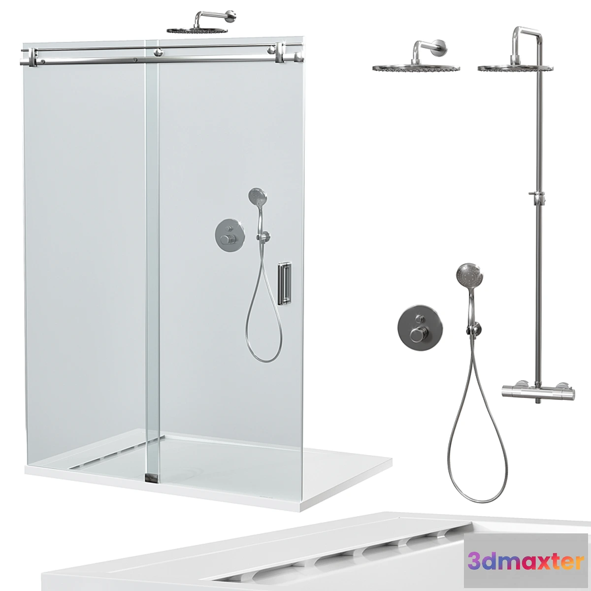 1478100 - Shower cabin GABIA 3D Max